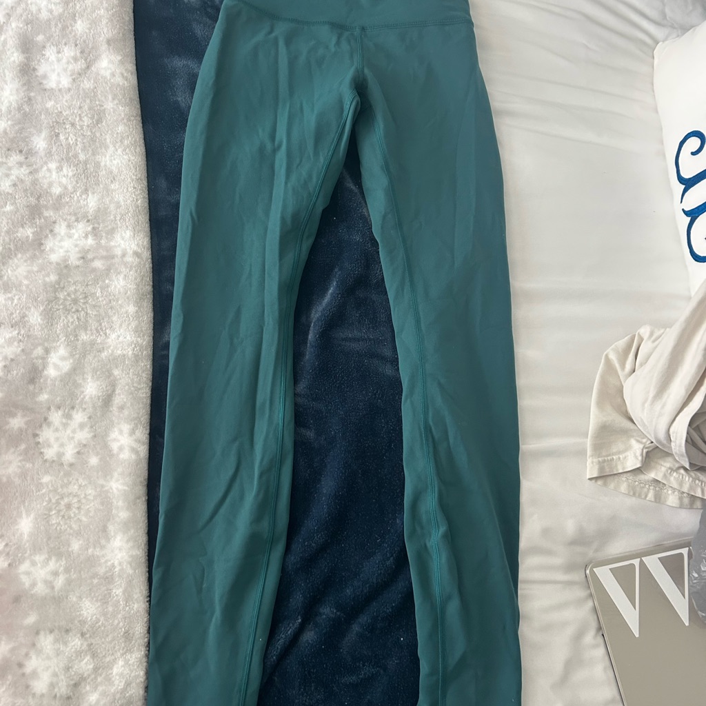 Teal High-Waisted Leggings